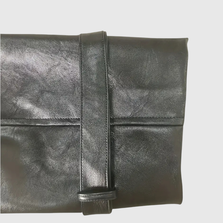 Аделина - Кожено палто от италианска кожа с копчета