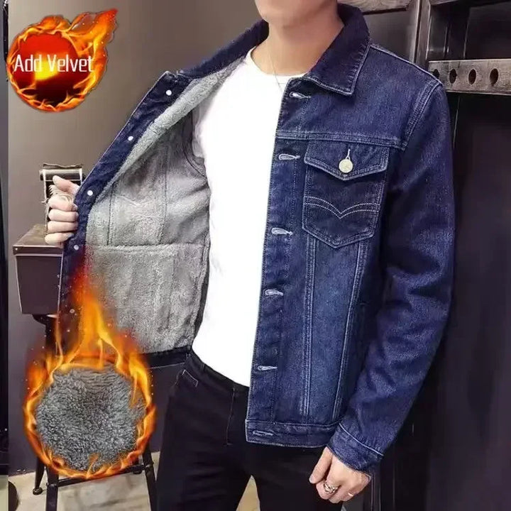 Herfst Mannelijke Jean Jassen Casual Heren Denim Jasje Knop Vintage Losse Stof Mode Lage Kosten Nieuw In Maat L Joker Elatic Y2k