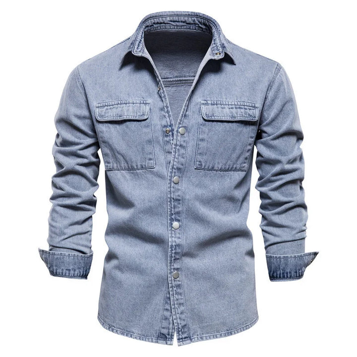 #4403 Spring Autumn Denim Jacek Mens 100% Cotton Black Blue Jeans Jacket Homme Long Sleeve Slim Outerwear High Quality Fashion