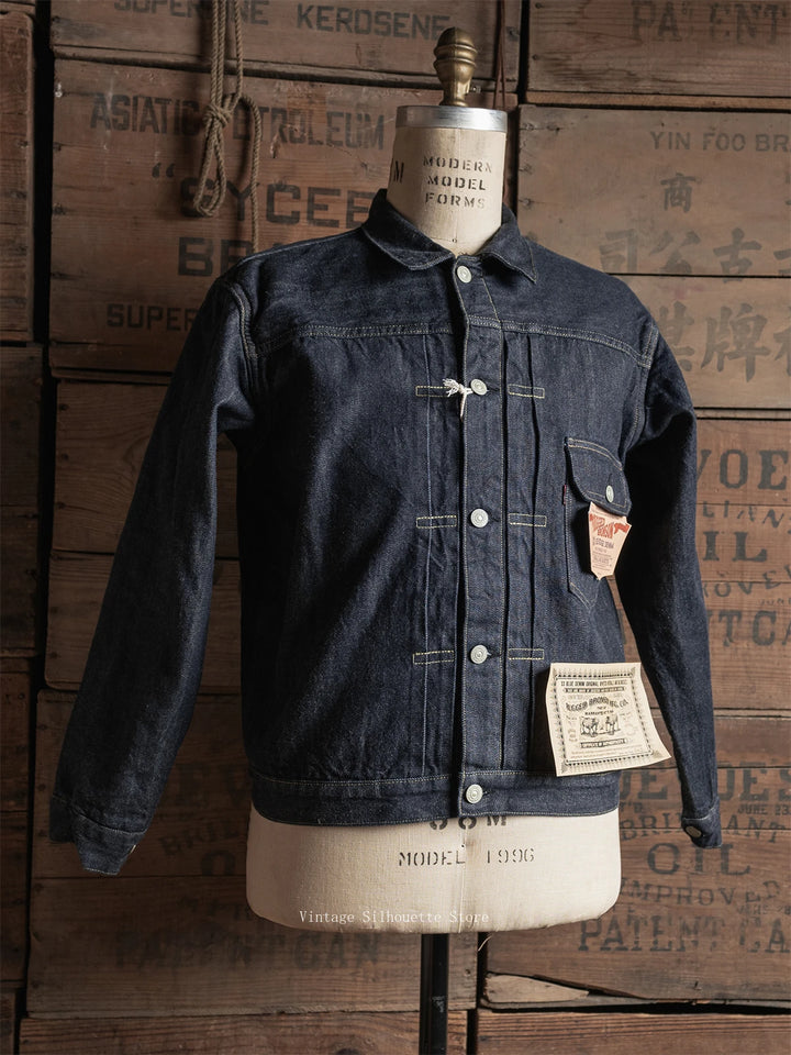 Rugged Bronson 1950 Blanket Lined Type 1 Selvedge Denim Jacket Sanforized 819XX Men's Jean Outerwear 519XX